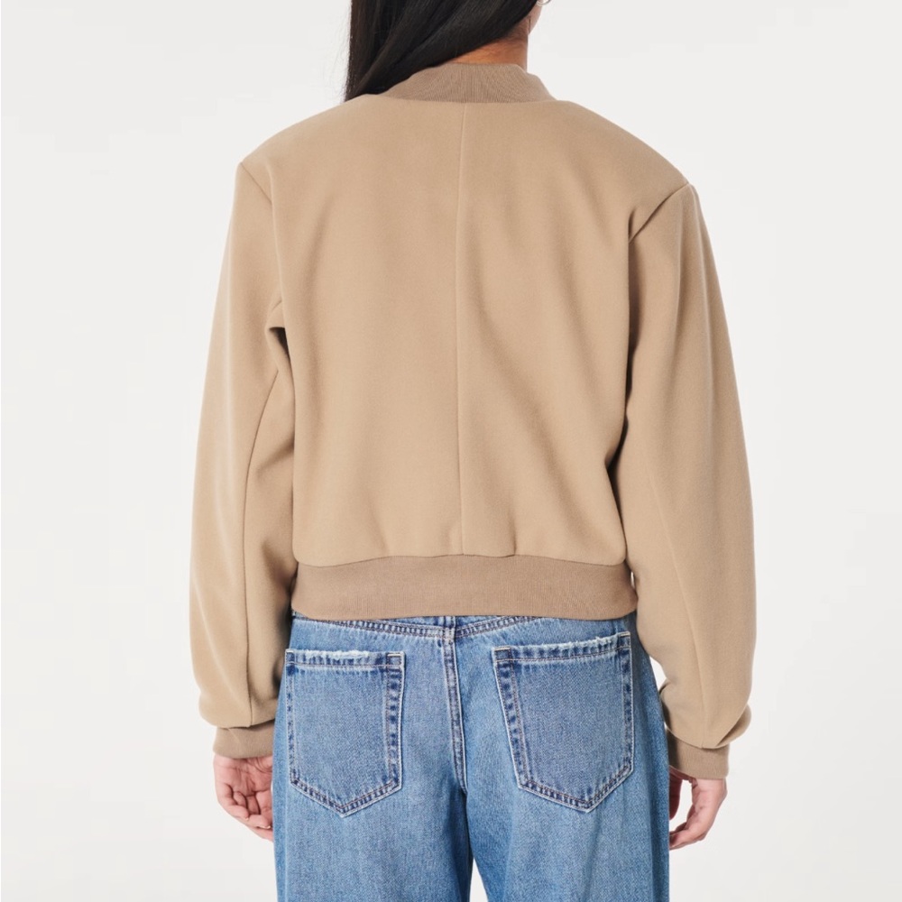 FAUX WOOL BOMBER JACKET NWT - Picture 4 of 5